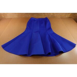 Rose Collection Womens Size Medium Royal Blue Scuba Trumpet Maxi Skirt NWT